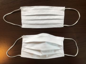 Behelfs-Mund- und Nasenmaske mit Gummiband